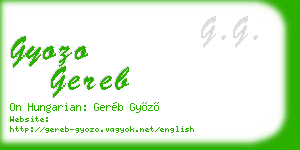 gyozo gereb business card